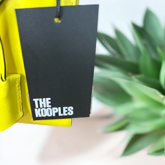 NWT The Kooples Medium Ming Bag in Yellow Leather - MSRP $425.00 - Picture 4 of 8
